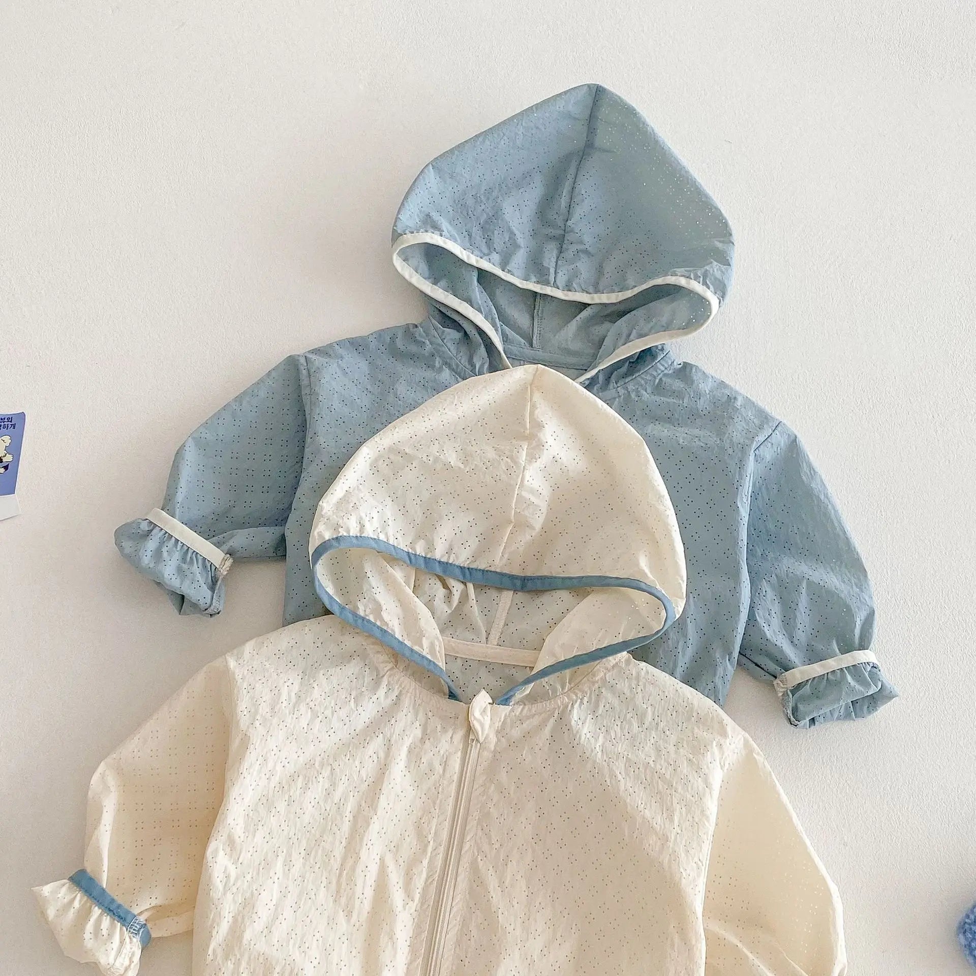 2025 Summer Kids Solid Color Cardigan 0-5 Years Boys Fashion Lightweight Korean Style Jacket Summer Outfit