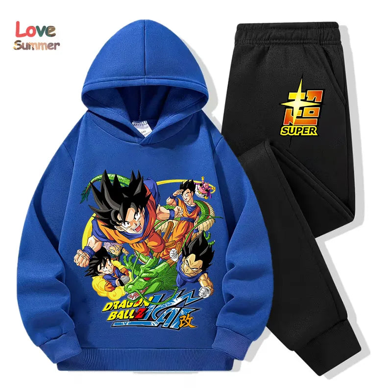 "VETEMENTS" Sweat à capuche pantalon 2pcs 3-14 ans enfants, survêtement DragonBall garçons filles