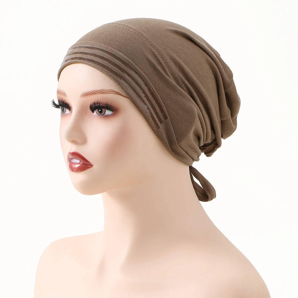 "SPECIAL RAMADAN" Casquette Hijab musulmane instantanée, couleur unie, avec bandes antidérapantes, sous-capuchon pour Ramadan, écharpe, Turban extensible, couvre-chef islamique