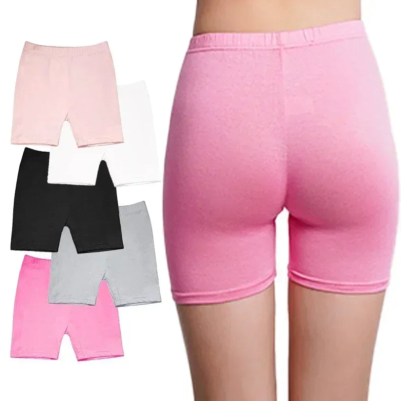 "VETEMENTS" Pantalons de sécurité pour filles, 4 pièces, Leggings de danse, Shorts, collants courts 3 à 12 ans