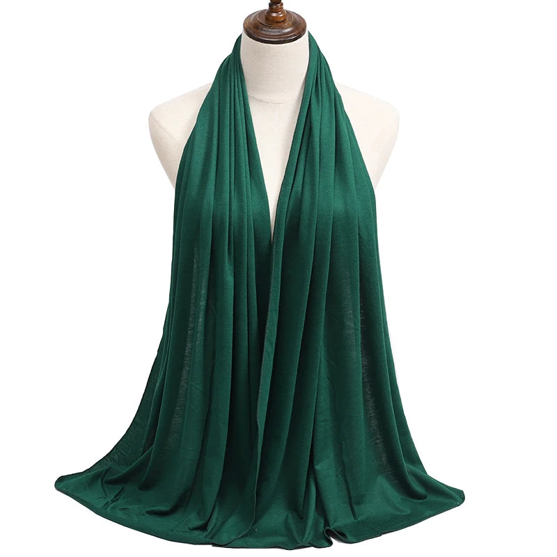 "SPECIAL RAMADAN" Long African hijab in high-quality modal cotton jersey, solid color, ideal for Ramadan; New Jersey Women's Muslim Ramadan Fashion Modal Cotton Jersey Hijab Women's High Quality Solid Color Soft H