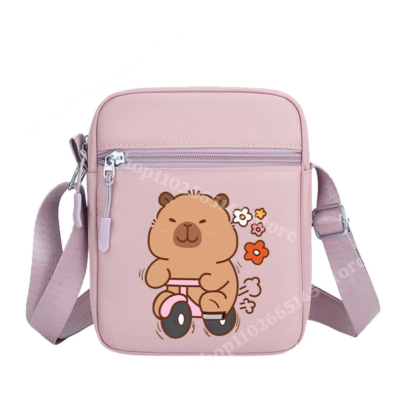 Capibara Crossbody Bag Kids Kawaii Capybara Shoulder Bag Girls Boys Travel Messenger Pouch New Outdoor Sport Purse Children Gift