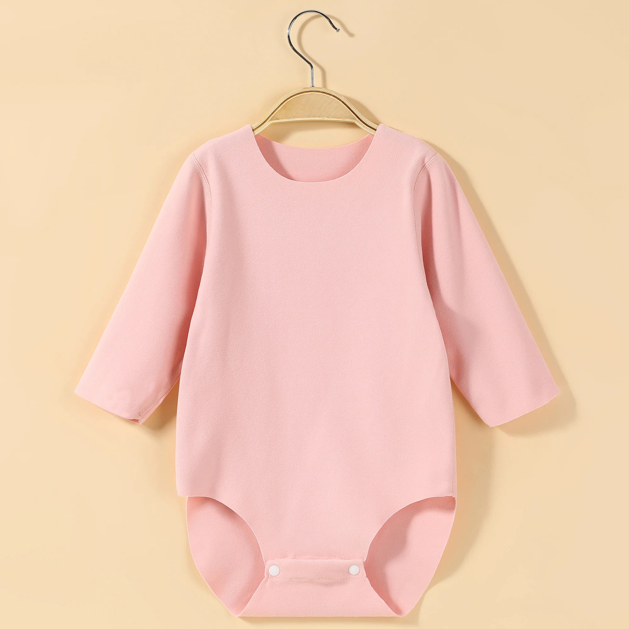 "COMBINAISON" Body à manches longues rose/jaune/bleu/marron pour bébé, combinaison confortable