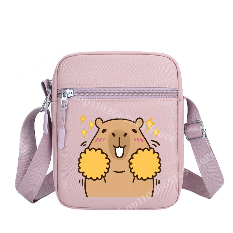 Capibara Crossbody Bag Kids Kawaii Capybara Shoulder Bag Girls Boys Travel Messenger Pouch New Outdoor Sport Purse Children Gift