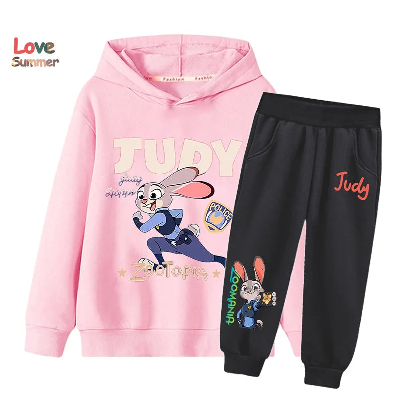 "VETEMENTS" Zootopia 2 sweat à capuche + pantalon, 2 pièces, vêtements enfants  imprimés