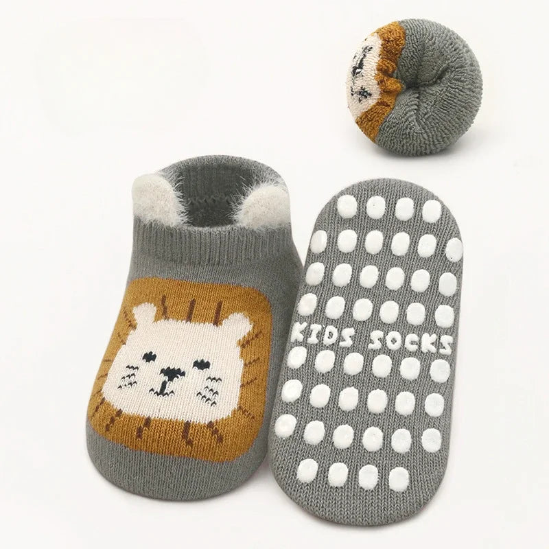 Autumn Winter Thicken Baby Toddler Thermal Socks Trampoline Socks Warm Kids Boy Girls Floor Socks Children Clothing Accessories