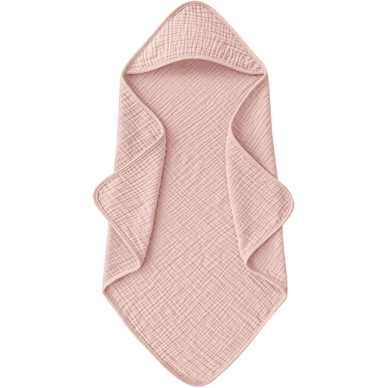 "ACCESSOIRE" Serviettes à capuche pour nouveau-né, 1 pièce, en mousseline de coton biologique, serviette de bain pour bébé, serviettes douces et absorbantes pour garçons et filles