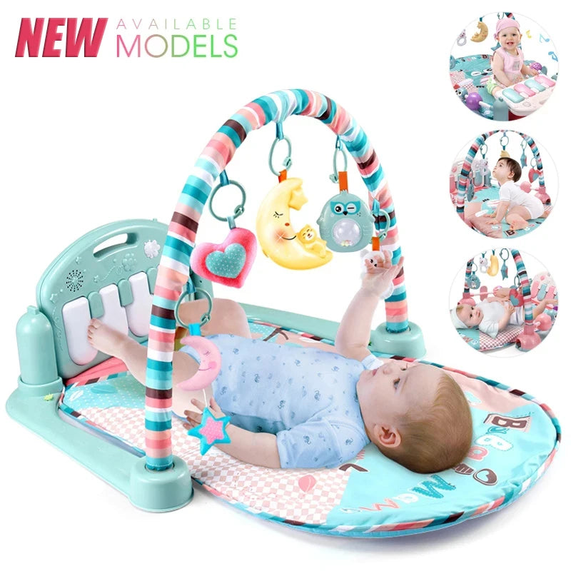 "ACCESSORY" Baby Fitness Stand, Music, Games, Indoor Activity, Toys, Newborn Piano, Crawling Blanket, Pedal, Play, Early Education 0-36 Months; Baby Fitness Stand Music Play Gym Activity Toys Newborn