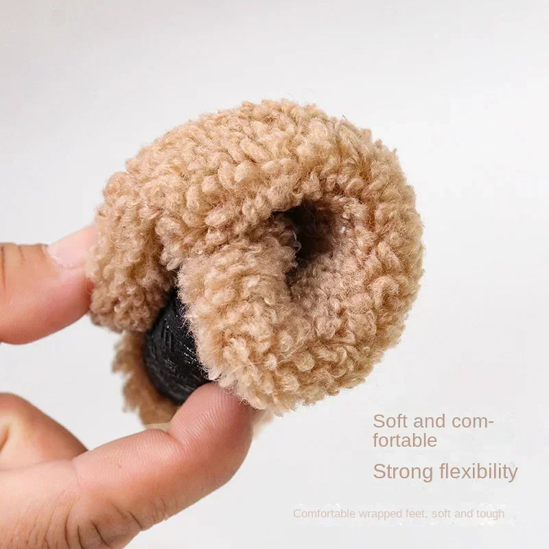 "CHAUSSURE" Pantoufles pour bébé en peluches, souples et antidérapantes, unisex
