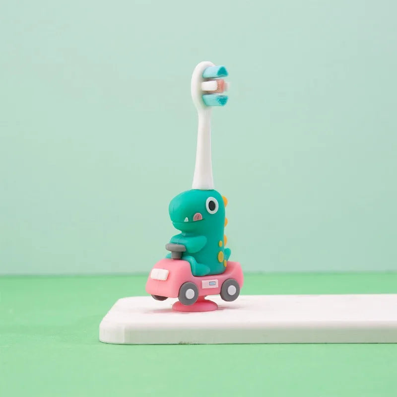 "SOIN" Brosse à dents pour enfants, motif dessin animé, poils souples, 0-6 ans, période de changement de brosse à dents