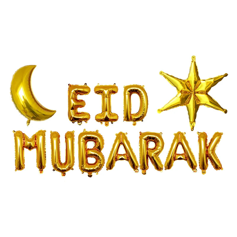 "SPECIAL RAMADAN" 1 ensemble de ballons lune étoile pour musulman EID Mubarak Festival maison bricolage décoration Ramadan Kareem enfants fête d'anniversaire Ballon Globos