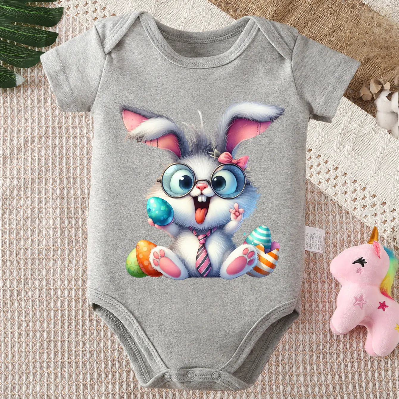 "COMBINAISON" Body 100% coton, imprimé, vêtements confortables pour bébé de 0 à 12 mois