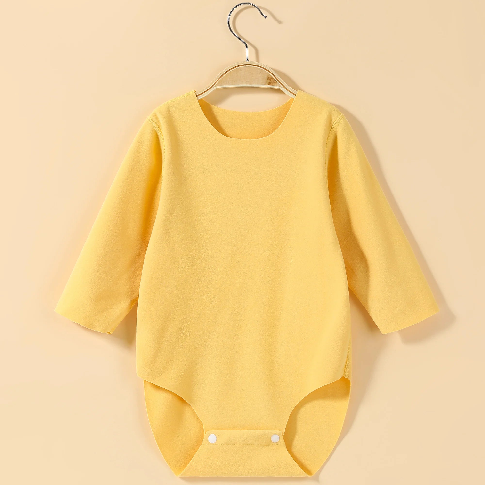 "COMBINAISON" Body à manches longues rose/jaune/bleu/marron pour bébé, combinaison confortable