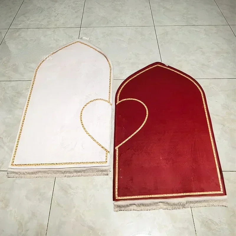 "SPECIAL RAMADAN" Couple Prayer Mat, Thick, Printed Flannel; Couple Set Prayer Mat Thick Printed Flannel Adult Worship Mats Prayer Carpets for Living Room Rugs Alfombras Para Sala