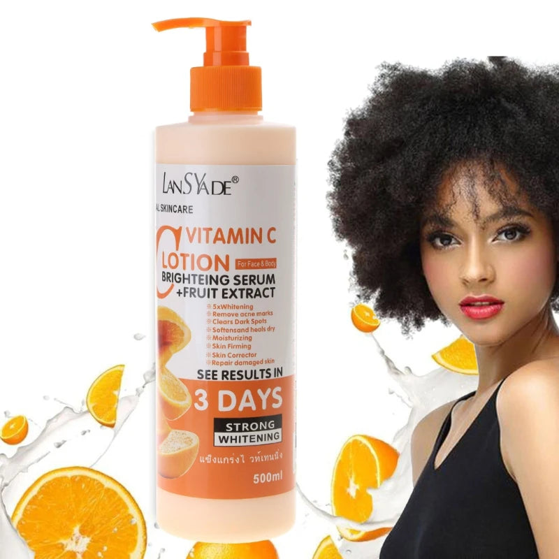"SOIN" Crème hydratante nourrissante à la vitamine C pour le corps, soin réparateur, anti-gerçure, éclaircissante