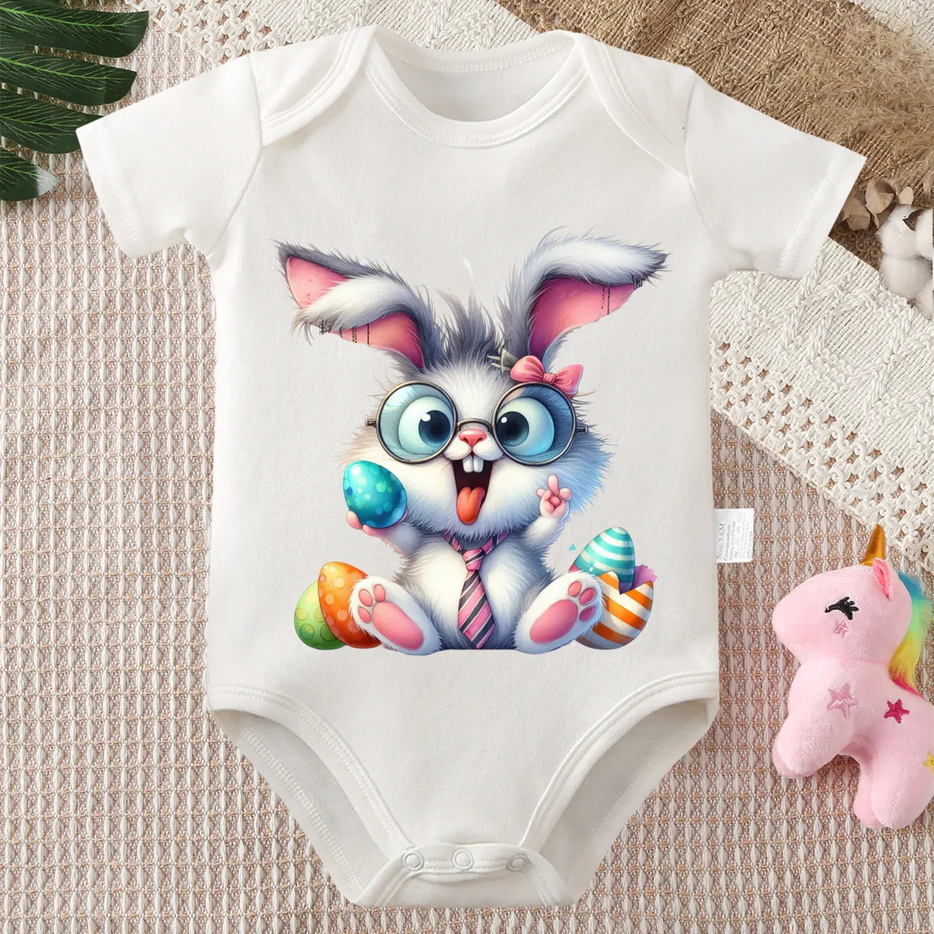 "COMBINAISON" Body 100% coton, imprimé, vêtements confortables pour bébé de 0 à 12 mois