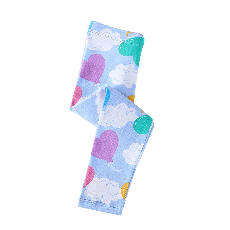 "VETEMENTS" Leggings longs pour filles (2-7 ans), broderie licorne, taille haute