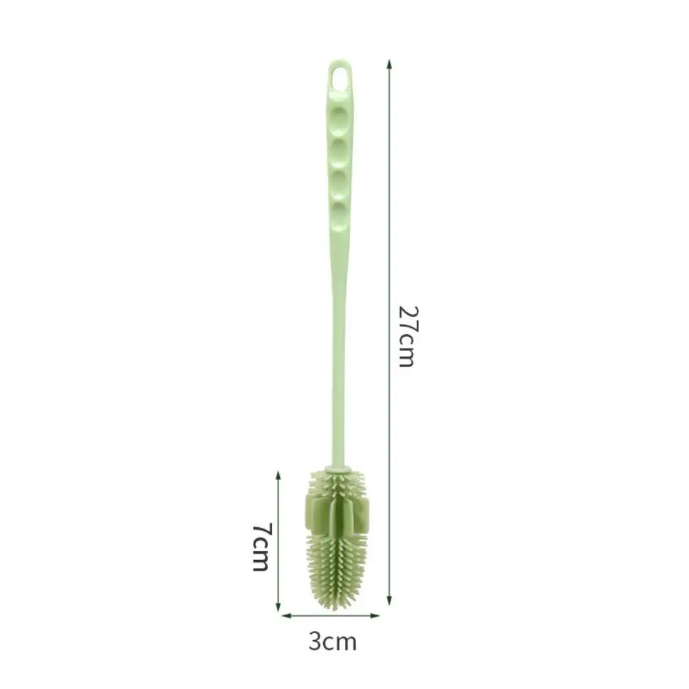High Quality Long Handle Sponge Brushes Portable 360 Degree Cup Brush Household Multifunctional Bottle Brush