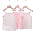 "VETEMENTS" 3pcs/Lot Filles Singlet en coton Sous-vêtements Débardeur Imprimé fraise Taille 100-150