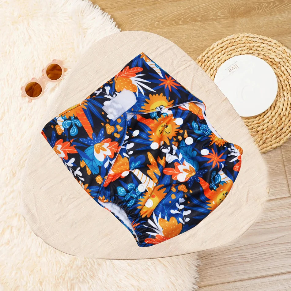 EezKoala Big  XL Ecological Cloth Diaper Washable  Adjustable Nappies Reusable  Cloth Diapers Cover Fit 2-5 Years Baby