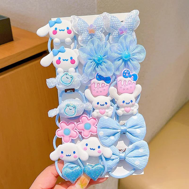 16pcs 20pcs Kulomi Authentic Cartoon Hair Clips Children'S Hair Accessories Cute Headdress Bow Hair Clips Headband Girl Gift