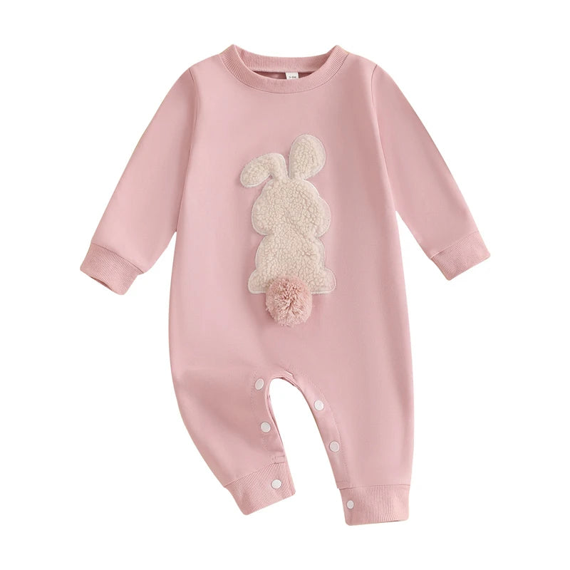 "COMBINAISON" Combinaisons pour bébés, peluche brodé, manches longues, en coton