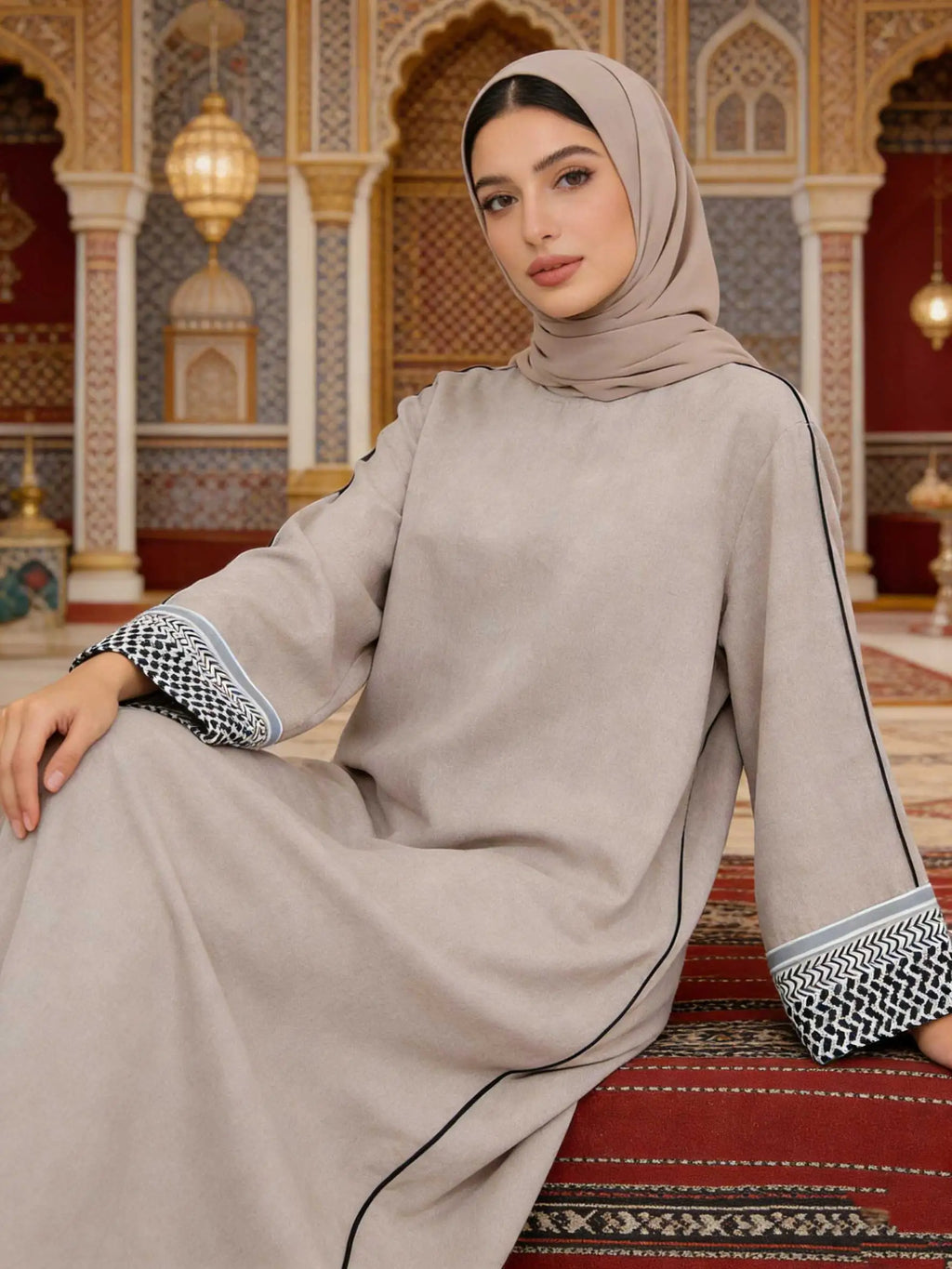 "SPECIAL RAMADAN" Elegant abayas for Muslim women from the Middle East, cardigan style, luxury dress; 2026 Ramadan Gorgeous Muslim Middle East Abayas Women Elegant Cardigan Fashion Robe Dubai Luxury Eid Islam Long Dress