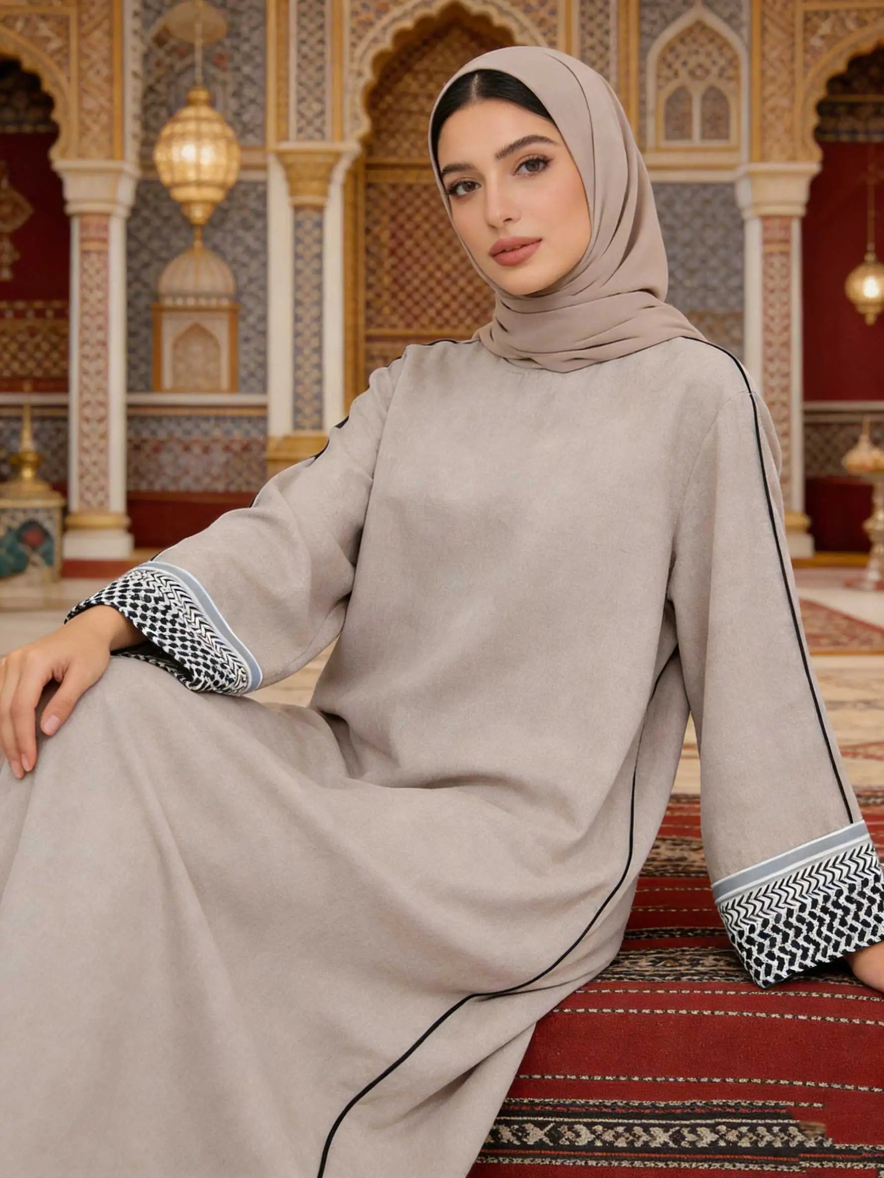 "SPECIAL RAMADAN" Elegant abayas for Muslim women from the Middle East, cardigan style, luxury dress; 2026 Ramadan Gorgeous Muslim Middle East Abayas Women Elegant Cardigan Fashion Robe Dubai Luxury Eid Islam Long Dress