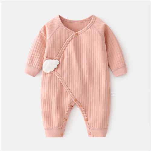 Cotton Newborn Baby Girl Boy Romper Print Infant Jumpsuit Casual New born Clothes For Girls Boys Spring Autumn Clothing New 0-6M