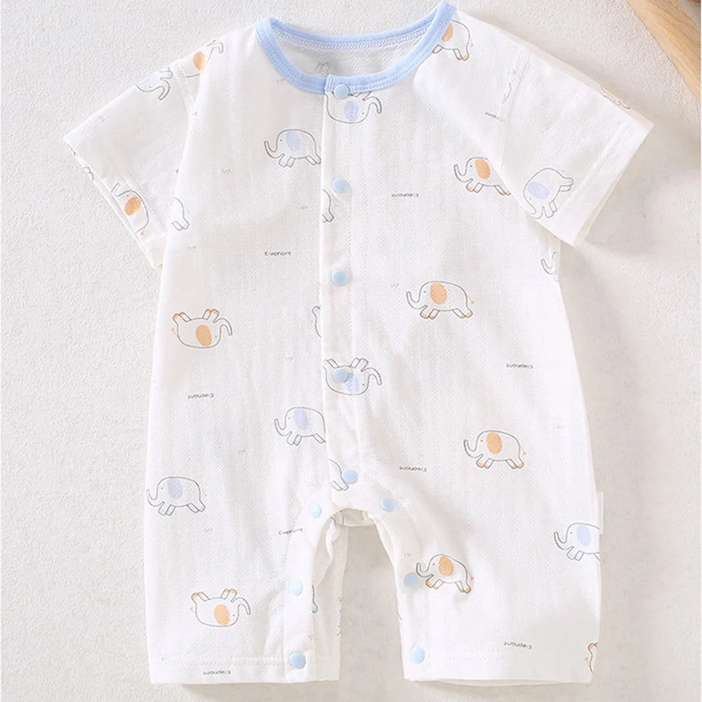 Baby Girl Romper Cotton Short Sleeve Summer Newborn Clothes Casual 1st Birthday Baby Boy Onesie New Arrival