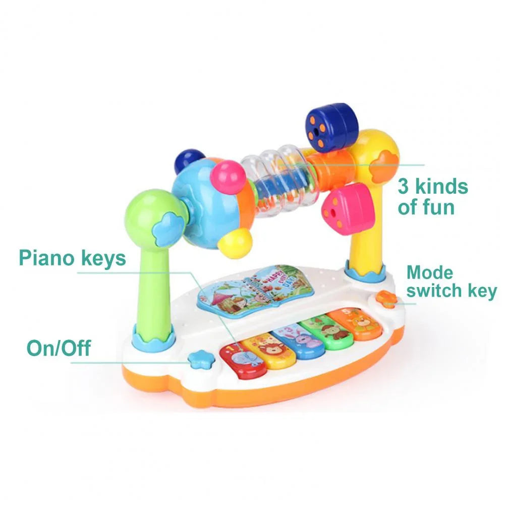 "JOUET" jeux éducatif, piano musical rotatif pour enfants avec lumières et sons