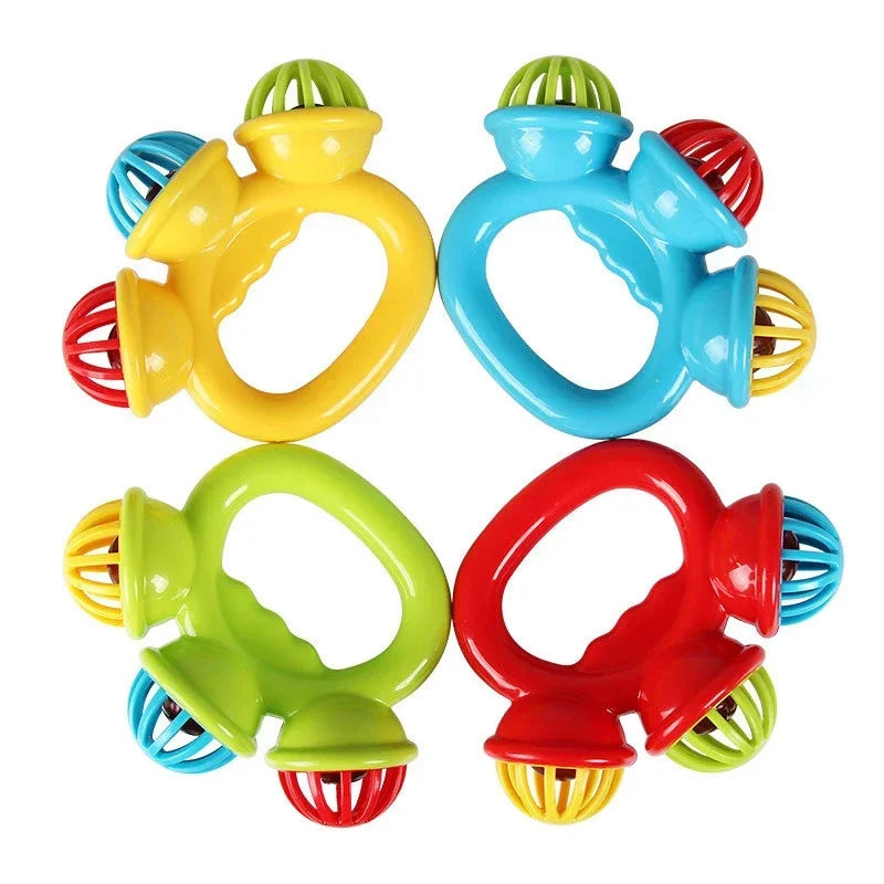 1/4PCS Newborn Hand Rattle Ball Baby Toys Grasping Hand Bell Sensory Toys Kids Safety Materials Toys for Baby Children Best Gift