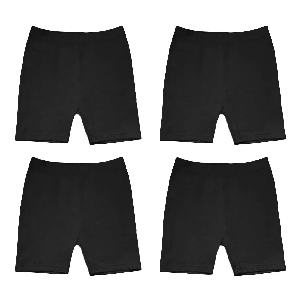 "VETEMENTS" Pantalons de sécurité pour filles, 4 pièces, Leggings de danse, Shorts, collants courts 3 à 12 ans