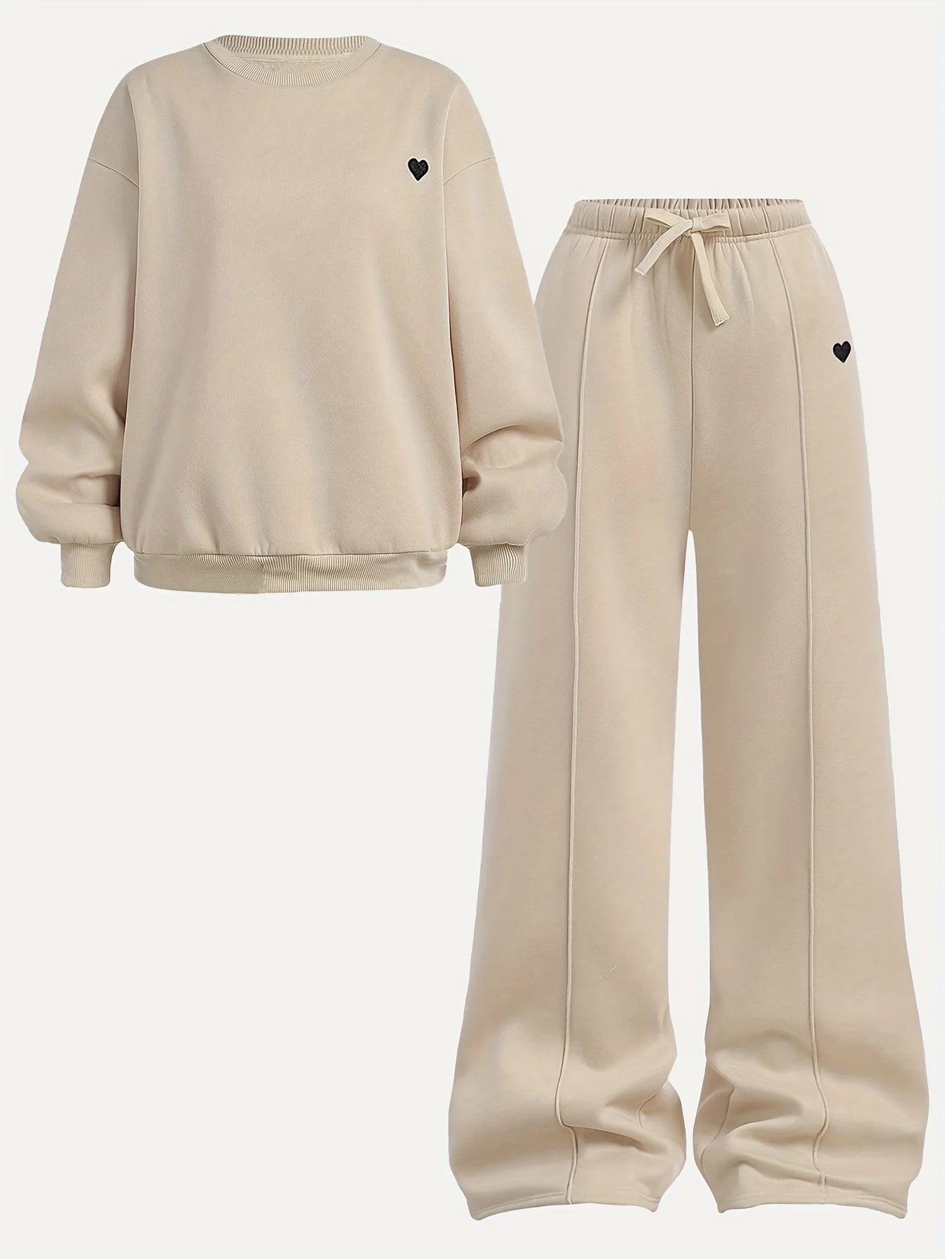"VETEMENTS" Sweat-shirt à col rond et pantalon de survêtement de sport
