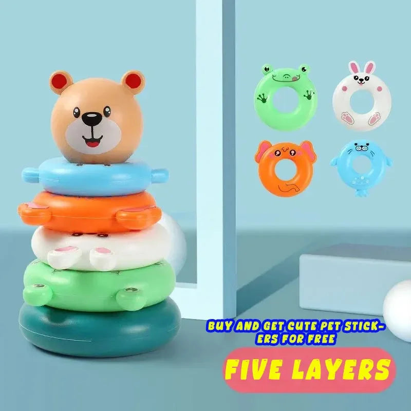 "JOUET" Nouveaux jouets pour bébés de 0 à 12 mois : puzzle pyramide