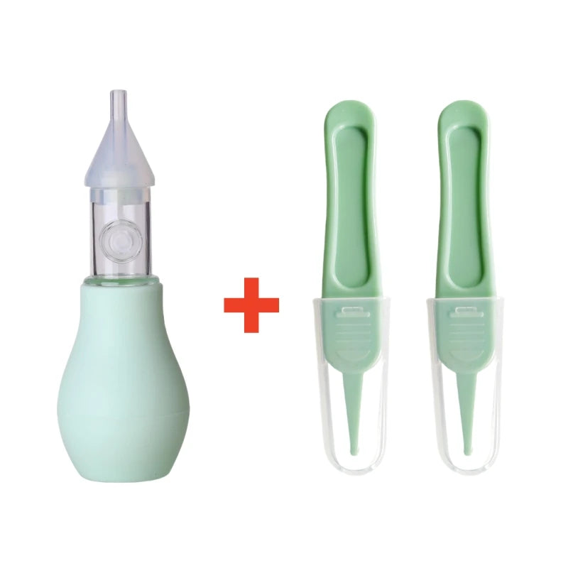 "ACCESSOIRE" Aspirateur Nasal en Silicone pour bébé, pompe d'aspiration, nettoyeur de nez pour enfants, dispositif de nettoyage du nez apaisant, outils de nettoyage Nasal