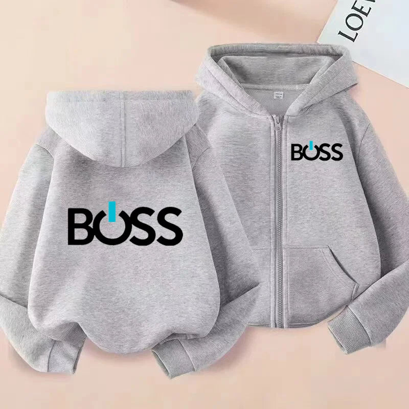 "VETEMENTS" Cardigan à fermeture éclair pour enfants, sweat-shirt à capuche pour garçons/filles 3 à 12 ans