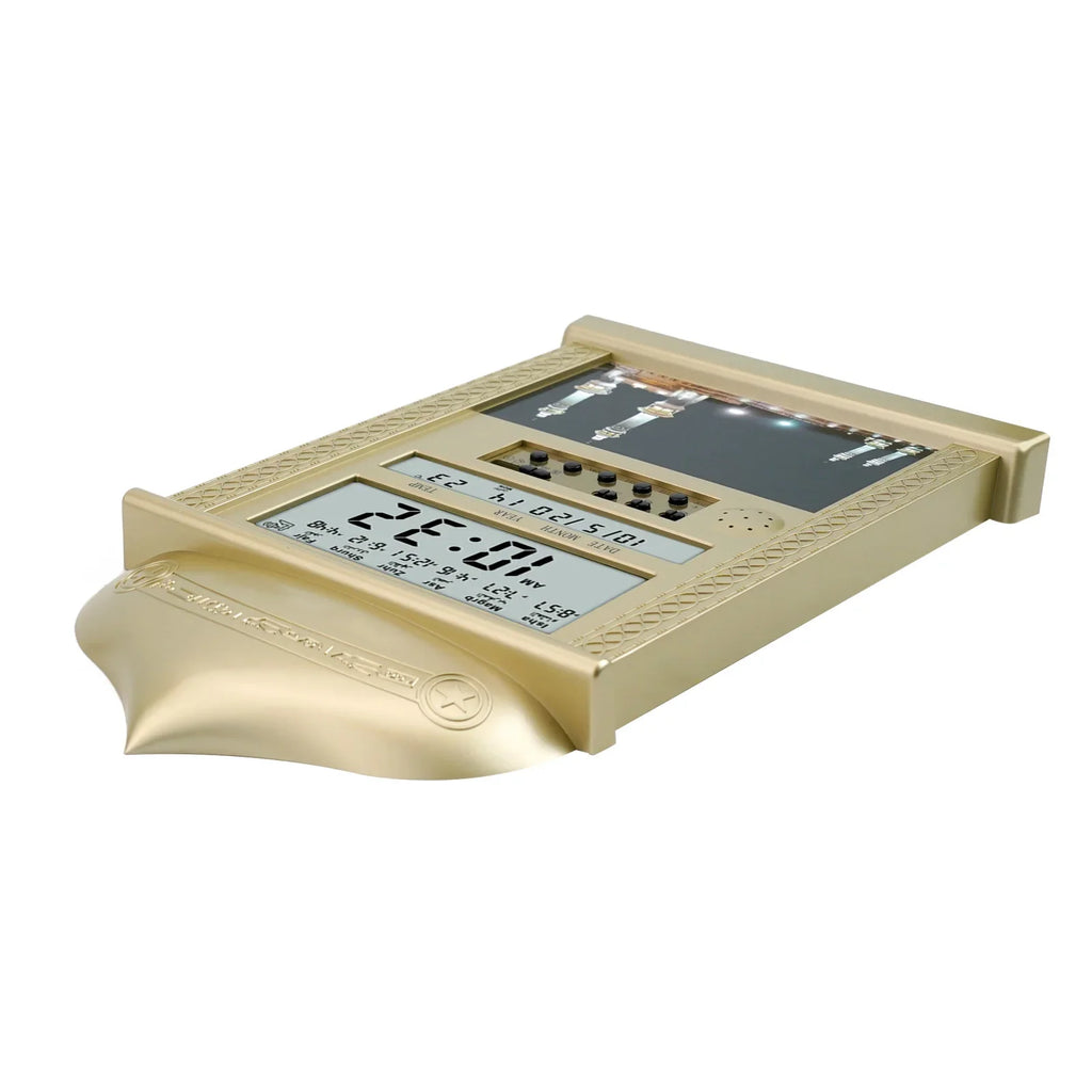 "SPECIAL RAMADAN" Horloge murale pour prière musulmane, calendrier Azan Azan, alarme réglable, décoration d'intérieur, 330x205x27.2mm