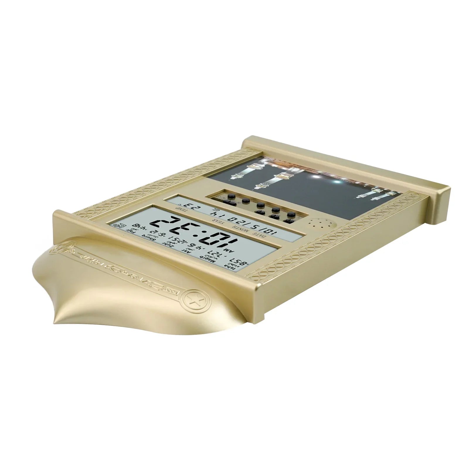 "SPECIAL RAMADAN" Horloge murale pour prière musulmane, calendrier Azan Azan, alarme réglable, décoration d'intérieur, 330x205x27.2mm