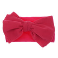 Solid Turban Nylon Headband High Elastic Bow Top Knot Headwrap For Baby Girls Toddler Hair Bands Fashion Kids Hair Accessories