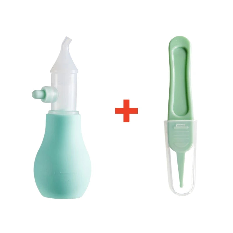 "ACCESSOIRE" Aspirateur Nasal en Silicone pour bébé, pompe d'aspiration, nettoyeur de nez pour enfants, dispositif de nettoyage du nez apaisant, outils de nettoyage Nasal