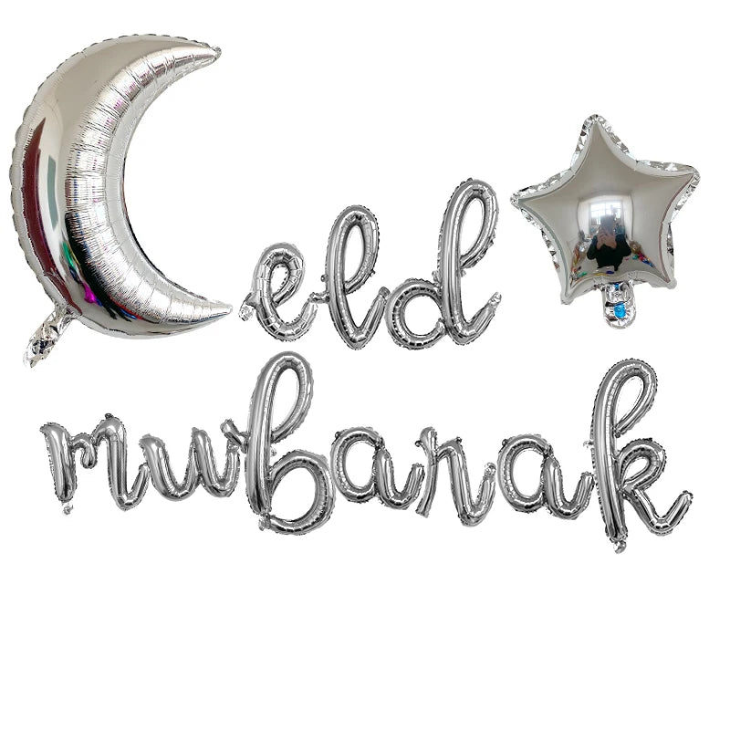 "SPECIAL RAMADAN" 1 ensemble de ballons lune étoile pour musulman EID Mubarak Festival maison bricolage décoration Ramadan Kareem enfants fête d'anniversaire Ballon Globos