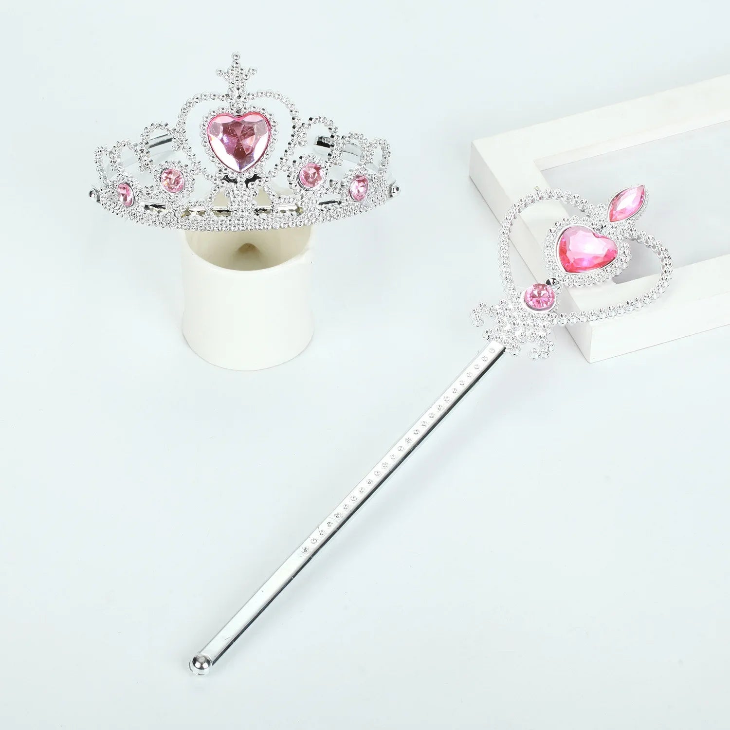 Princess Snowflake Diamond Stick Crown Set Magic Stick Queen Romance Princess Elsa Fairy Stick Children's Performance Props