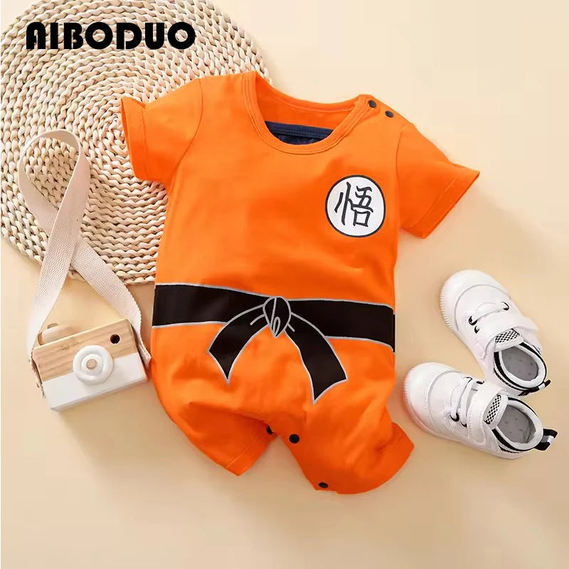 Newborn Clothes 0-24 Months Baby Short-sleeved Body Clothes Cotton Baby Climbing Clothes Summer Thin