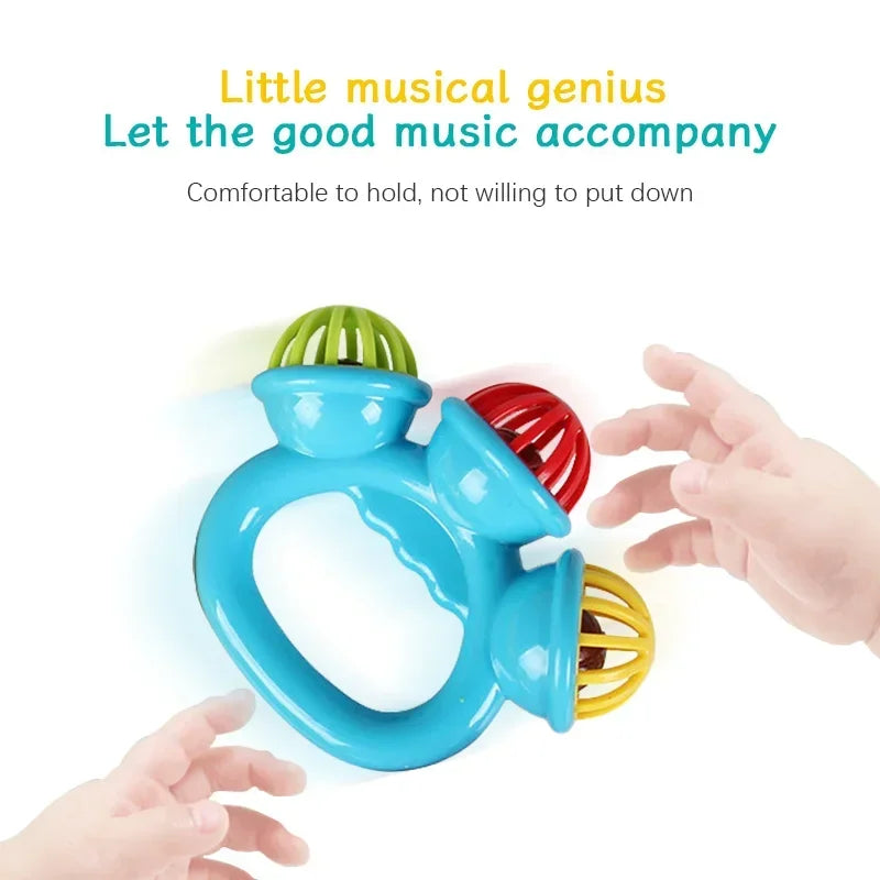 1/4PCS Newborn Hand Rattle Ball Baby Toys Grasping Hand Bell Sensory Toys Kids Safety Materials Toys for Baby Children Best Gift