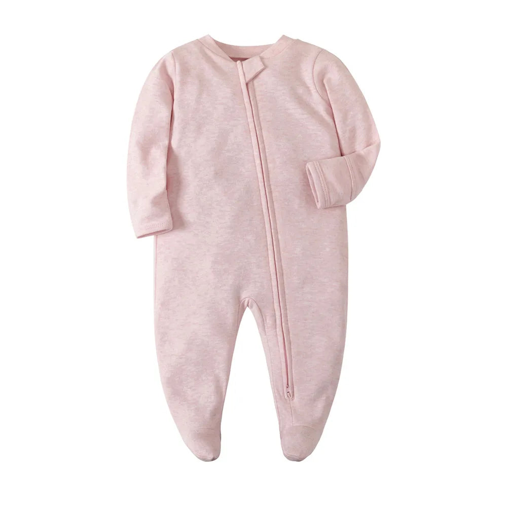 "COMBINAISON" Barboteuse en coton pour bébés, garçons et filles, combinaison avec fermeture éclaire