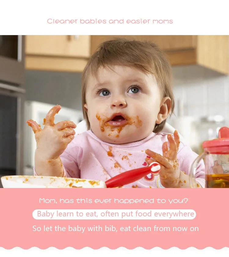 "ACCESSOIRE" Bavoir imperméable à pression pour bébé, Baby Cartoon Snap Waterproof Bib Super Soft Baby Bib Newborn Crystal Velvet Saliva Towel