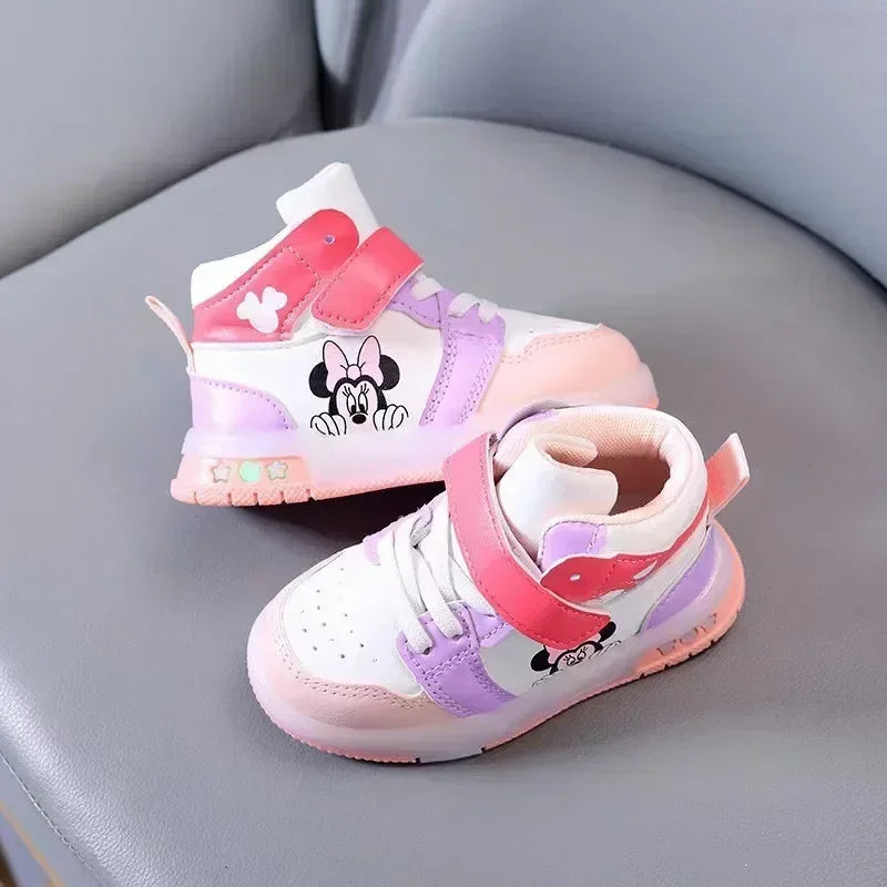"CHAUSSURE" Chaussures lumineuses LED pour enfants 2026, motif Minnie et Mickey, pour garçons et filles