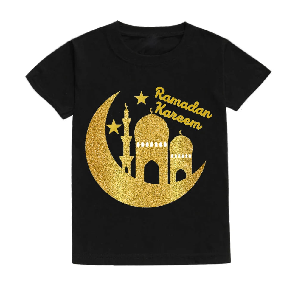 "SPECIAL RAMADAN" Ramadan Mubarak t-shirts for children, boys and girls, short sleeves; Ramadan Mubarak Kids Shirts Boys Girls Short Sleeve Tshirts Clothing Toddler Outfits Shirt Ramadan Gift Tee Children T-shirts