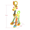 Newborn giraffe rattles plush toys cartoon animal toys cot stroller rattles hanging bell educational baby toys newborn gift